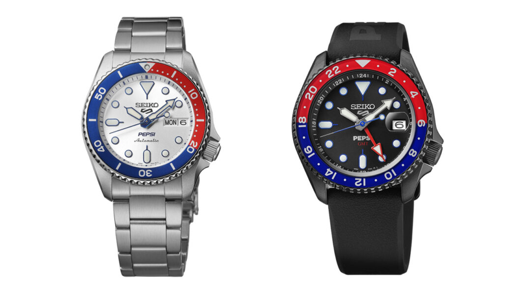 ペプシ × セイコー 5スポーツ コラボレーション限定モデルが2025年 9/5 発売 (Pepsi SEIKO Sports5)