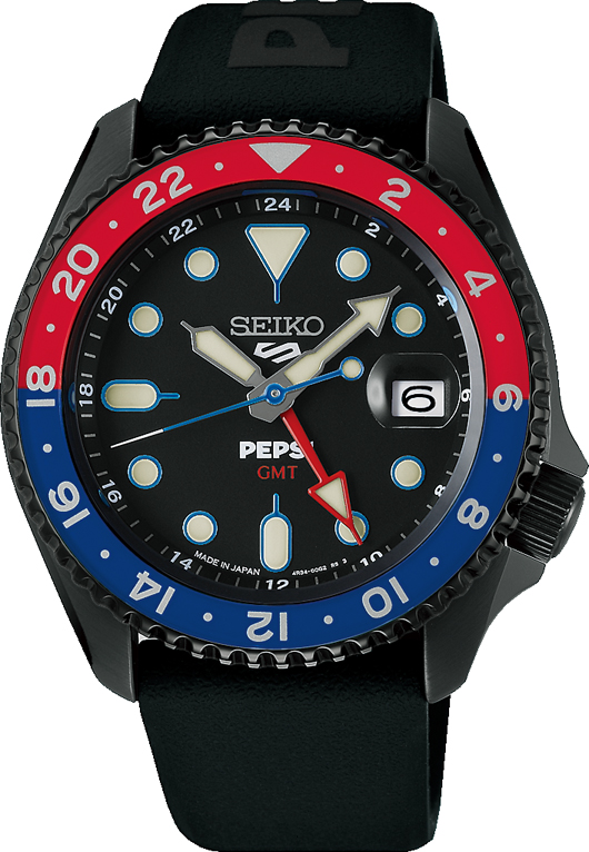 ペプシ × セイコー 5スポーツ コラボレーション限定モデルが2025年 9/5 発売 (Pepsi SEIKO Sports5)