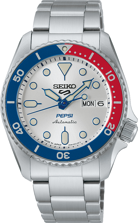 ペプシ × セイコー 5スポーツ コラボレーション限定モデルが2025年 9/5 発売 (Pepsi SEIKO Sports5)