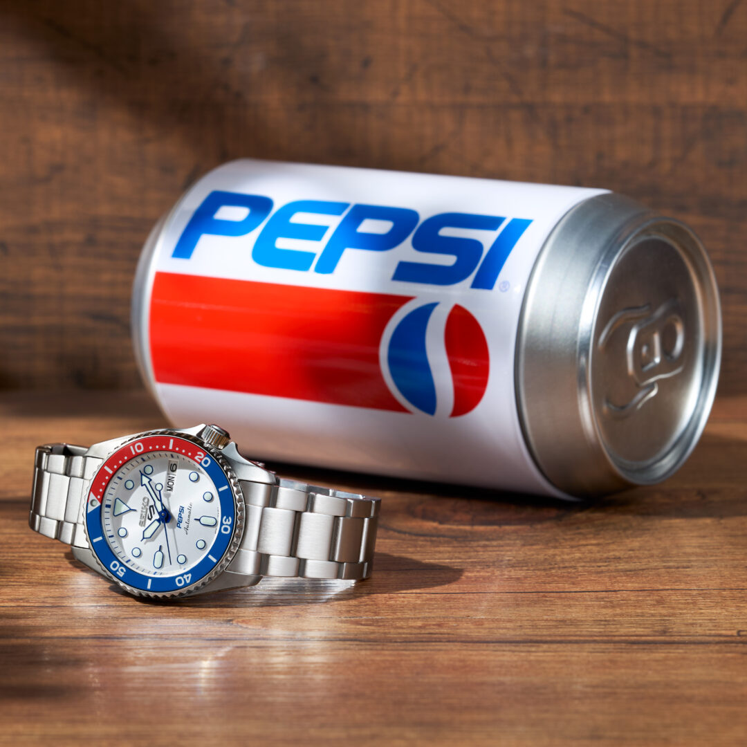 ペプシ × セイコー 5スポーツ コラボレーション限定モデルが2025年 9/5 発売 (Pepsi SEIKO Sports5)