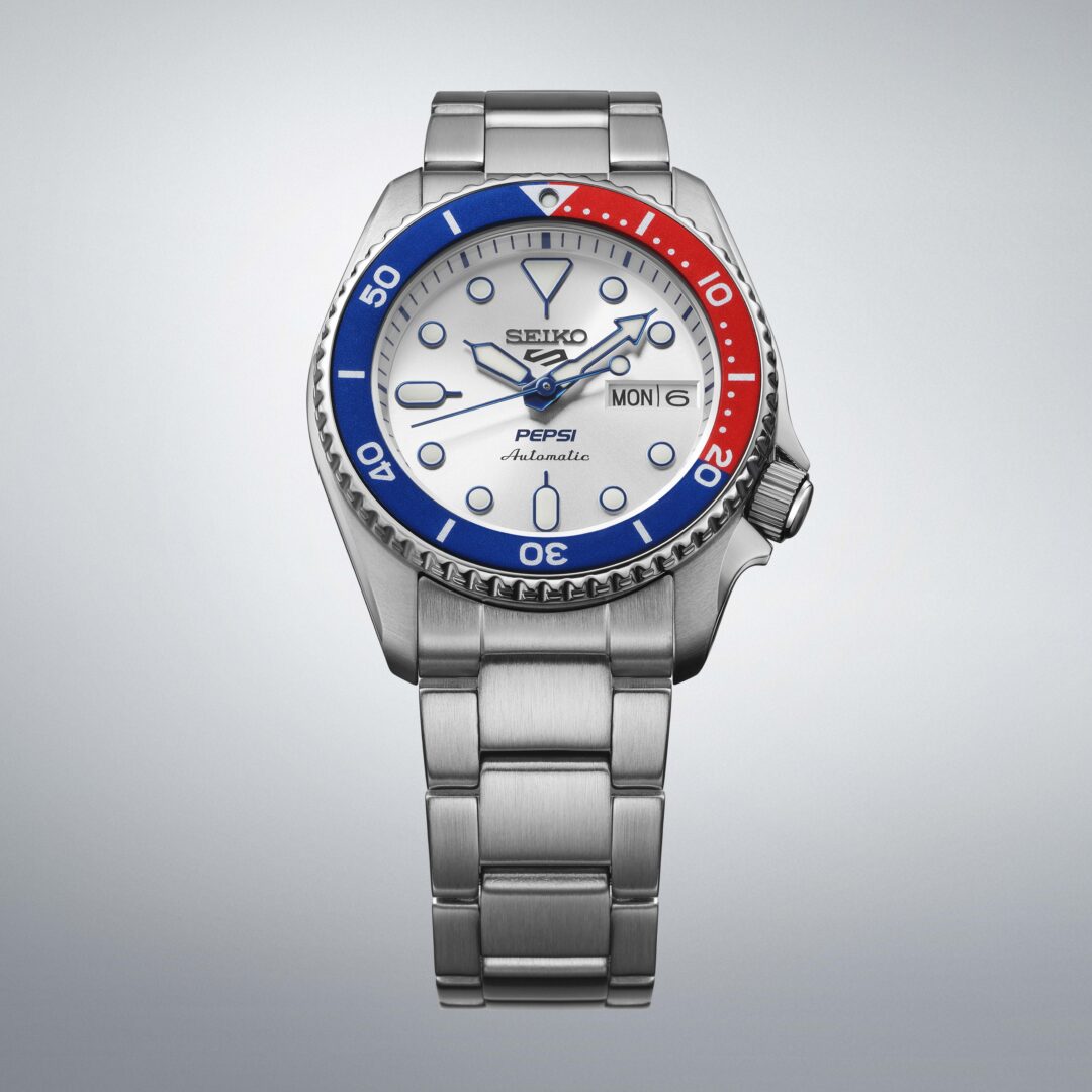 ペプシ × セイコー 5スポーツ コラボレーション限定モデルが2025年 9/5 発売 (Pepsi SEIKO Sports5)