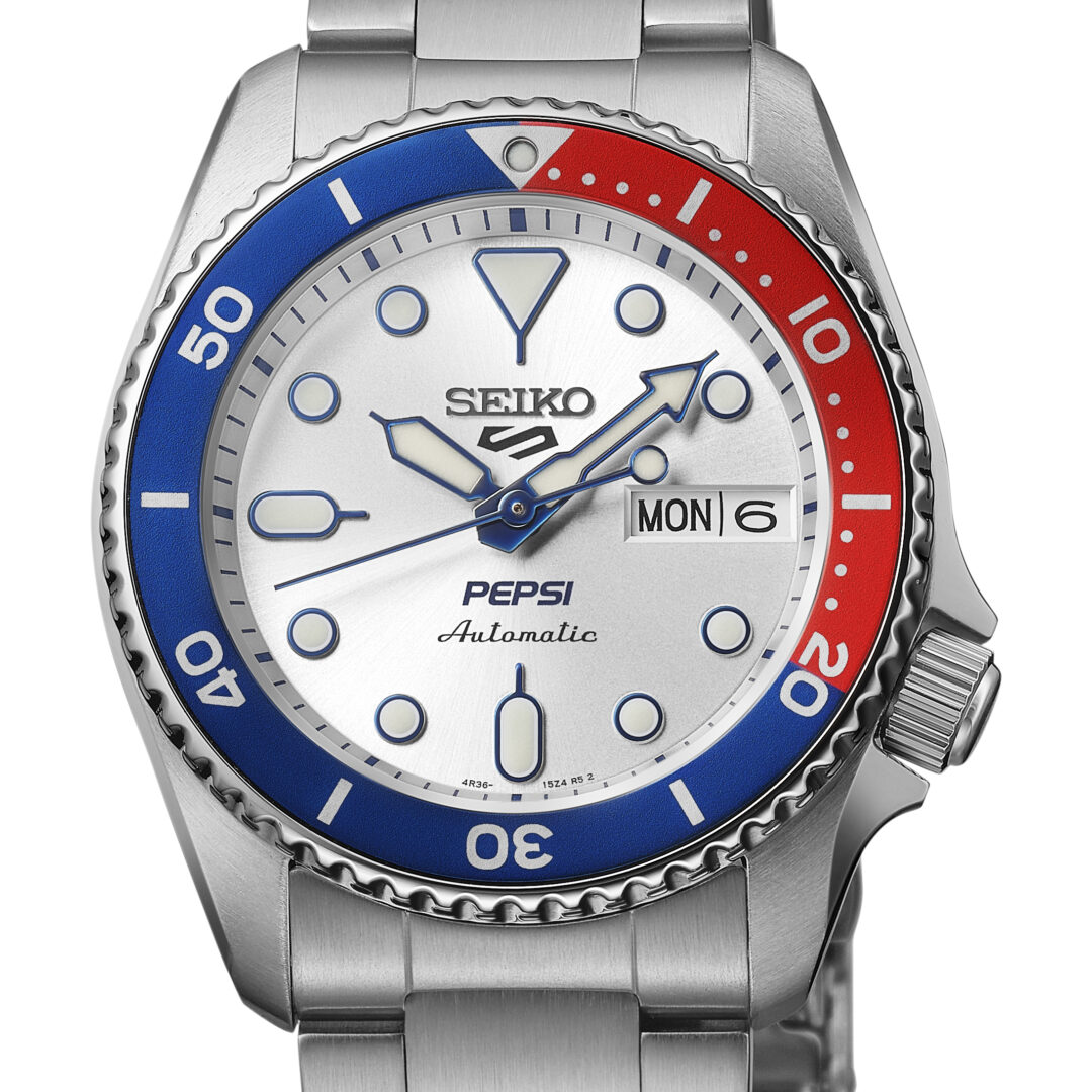 ペプシ × セイコー 5スポーツ コラボレーション限定モデルが2025年 9/5 発売 (Pepsi SEIKO Sports5)