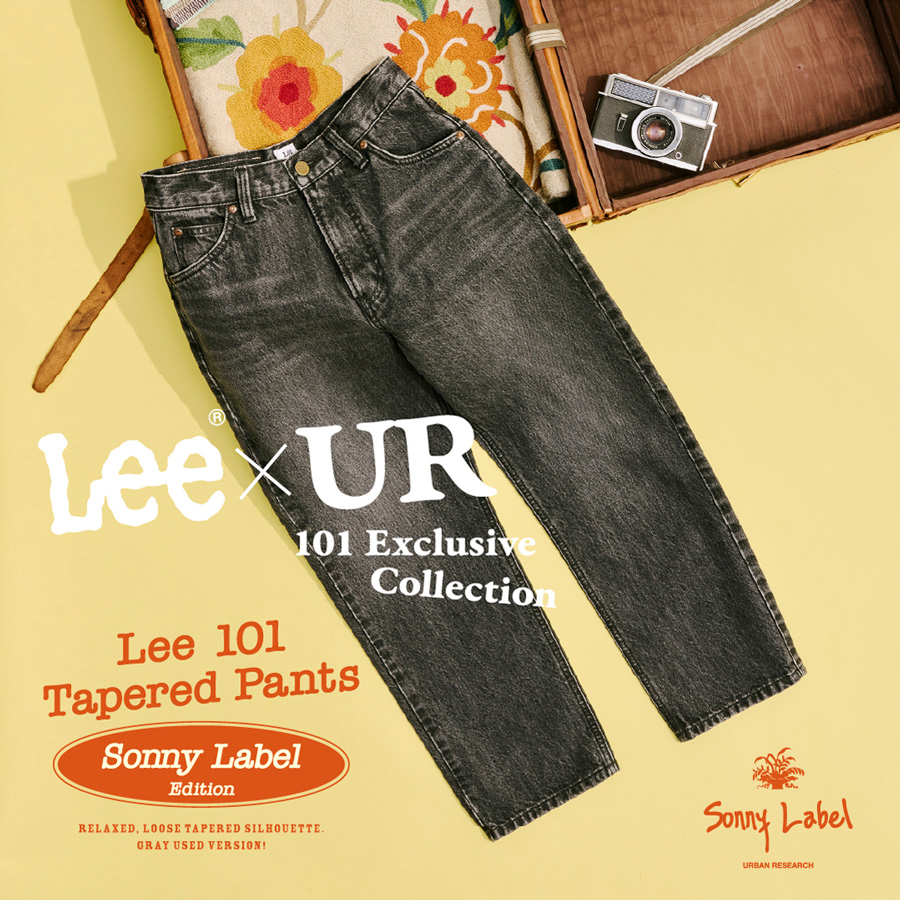 URBAN RESEARCH 6レーベルで表現したLeeの定番モデル＜101＞の100周年を記念したコラボ ブラックバージョンが 2025年 8/8 発売 (リー アーバンリサーチ)