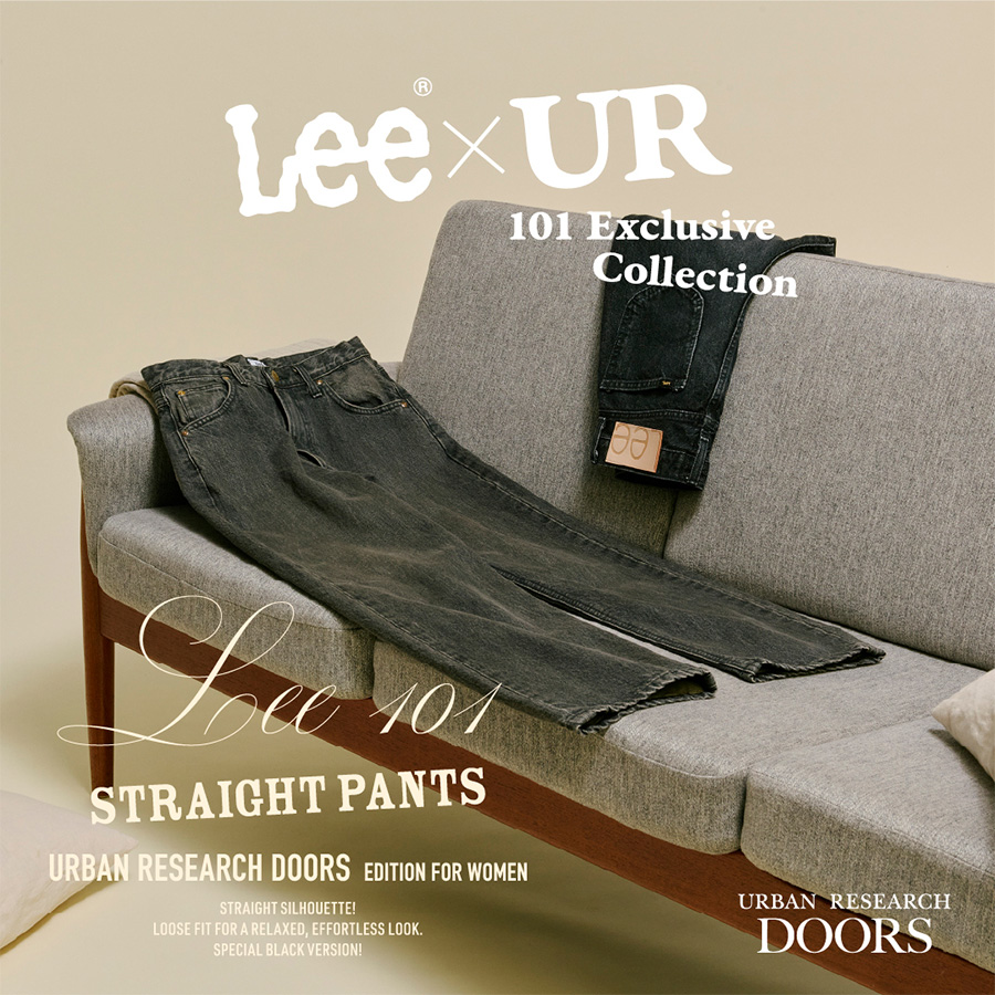 URBAN RESEARCH 6レーベルで表現したLeeの定番モデル＜101＞の100周年を記念したコラボ ブラックバージョンが 2025年 8/8 発売 (リー アーバンリサーチ)