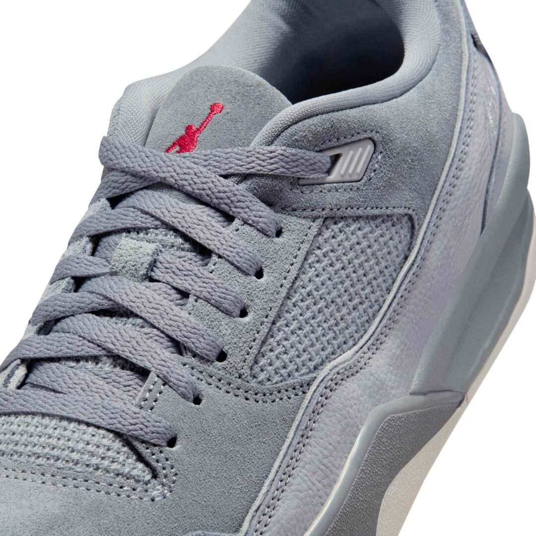 【2025年 発売予定】NIKE JORDAN FLIGHT COURT “Wolf Grey/Cool Grey/University Red” (ナイキ ジョーダン フライト コート “グレー/レッド”) [HF3255-007]