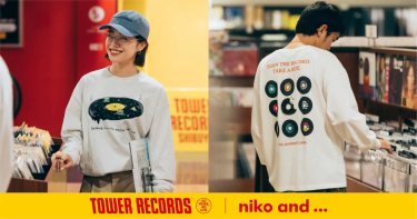 タワーレコード × niko and ... “音楽好きの日常”を彩る特別コラボレーションアイテムが2025年 8/29 発売 (TOWER RECORDS ニコアンド)