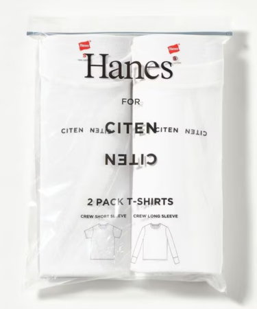 Hanes × CITEN 別注 "2Pack Logo Tee"が2025年 8/26 発売 (ヘインズ シテン)