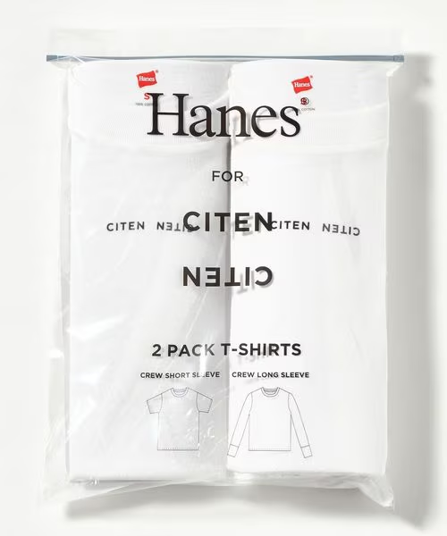 Hanes × CITEN 別注 "2Pack Logo Tee"が2025年 8/26 発売 (ヘインズ シテン)