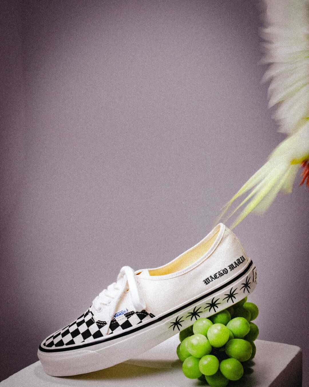 【2025年 8/23 発売】VANS x WACKO MARIA LX AUTHENTIC 44 “Palm Tree & Checkerboard – White / Blue” (バンズ ワコマリア オーセンティック)