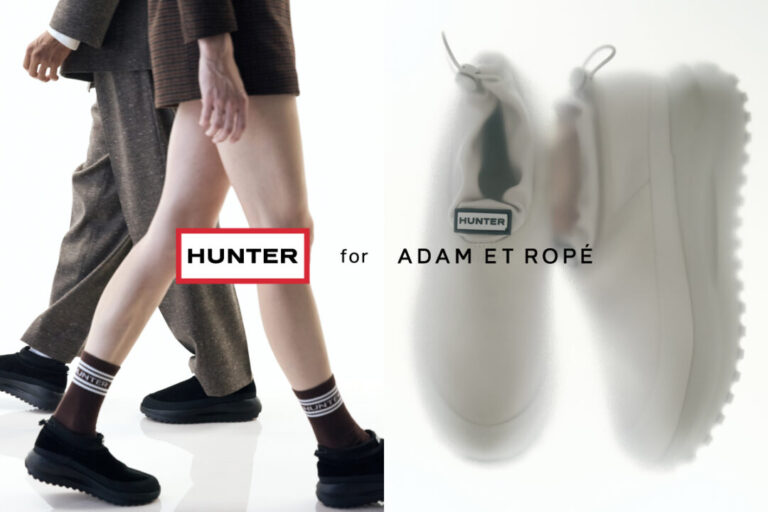 HUNTER for ADAM ET ROPE' 別注 TRAVEL FLOW SUEDE TRAINERが2025年 8