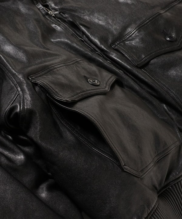 BEAMS 2025 FW “ワイドショートフィット G-1 シープレザー ダウンジャケット”が11月上旬 発売予定 (ビームス)