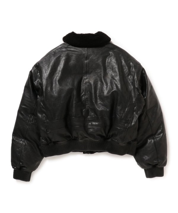 BEAMS 2025 FW “ワイドショートフィット G-1 シープレザー ダウンジャケット”が11月上旬 発売予定 (ビームス)