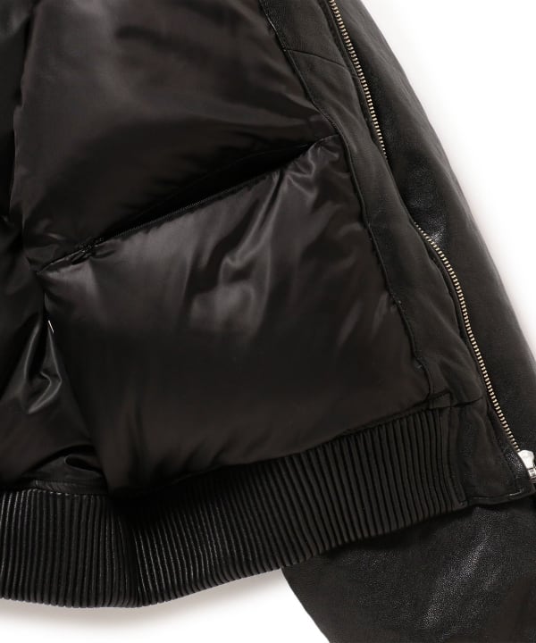 BEAMS 2025 FW “ワイドショートフィット G-1 シープレザー ダウンジャケット”が11月上旬 発売予定 (ビームス)