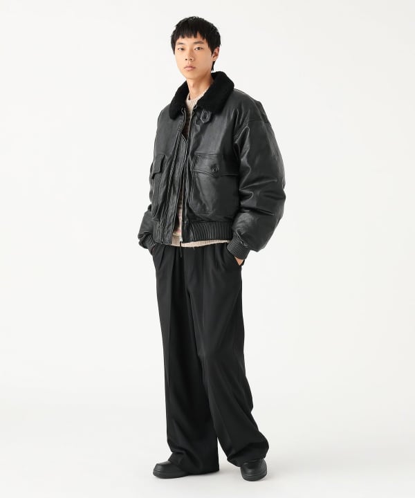 BEAMS 2025 FW “ワイドショートフィット G-1 シープレザー ダウンジャケット”が11月上旬 発売予定 (ビームス)
