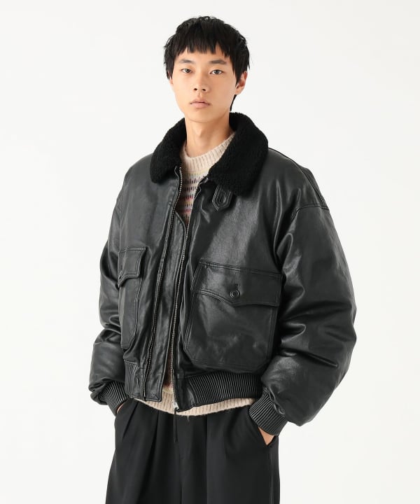 BEAMS 2025 FW “ワイドショートフィット G-1 シープレザー ダウンジャケット”が11月上旬 発売予定 (ビームス)
