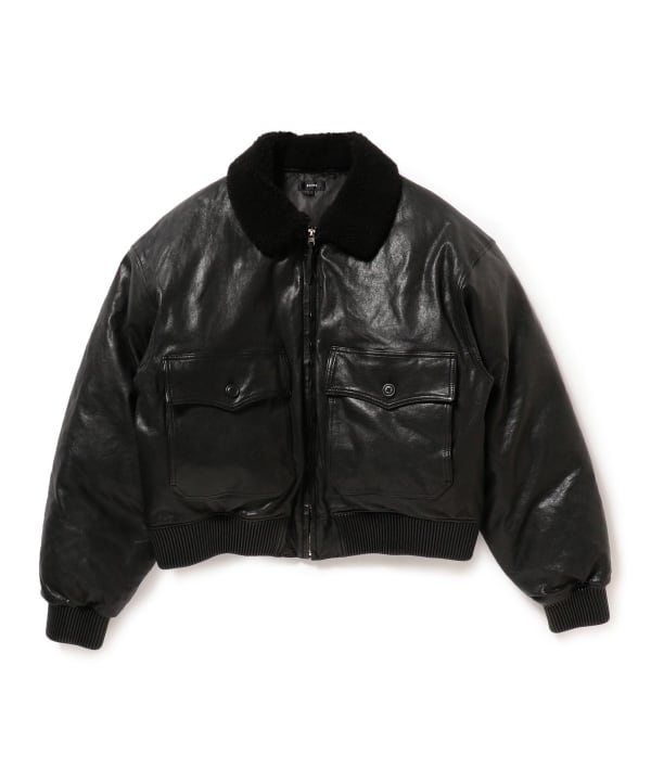 BEAMS 2025 FW “ワイドショートフィット G-1 シープレザー ダウンジャケット”が11月上旬 発売予定 (ビームス)
