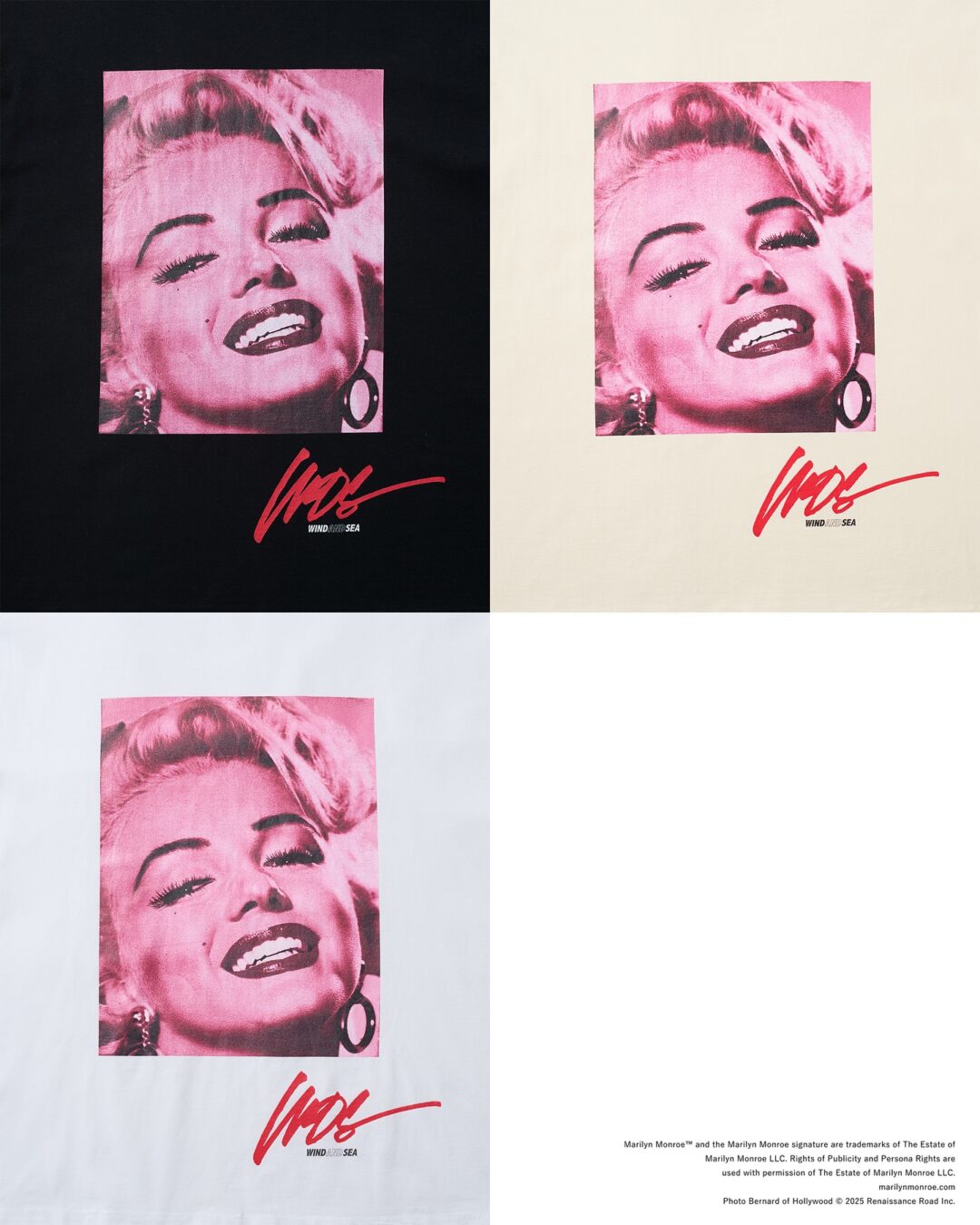 WIND AND SEA × マリリン・モンロー コラボが2025年 8/23 発売 (ウィンダンシー Marilyn Monroe)