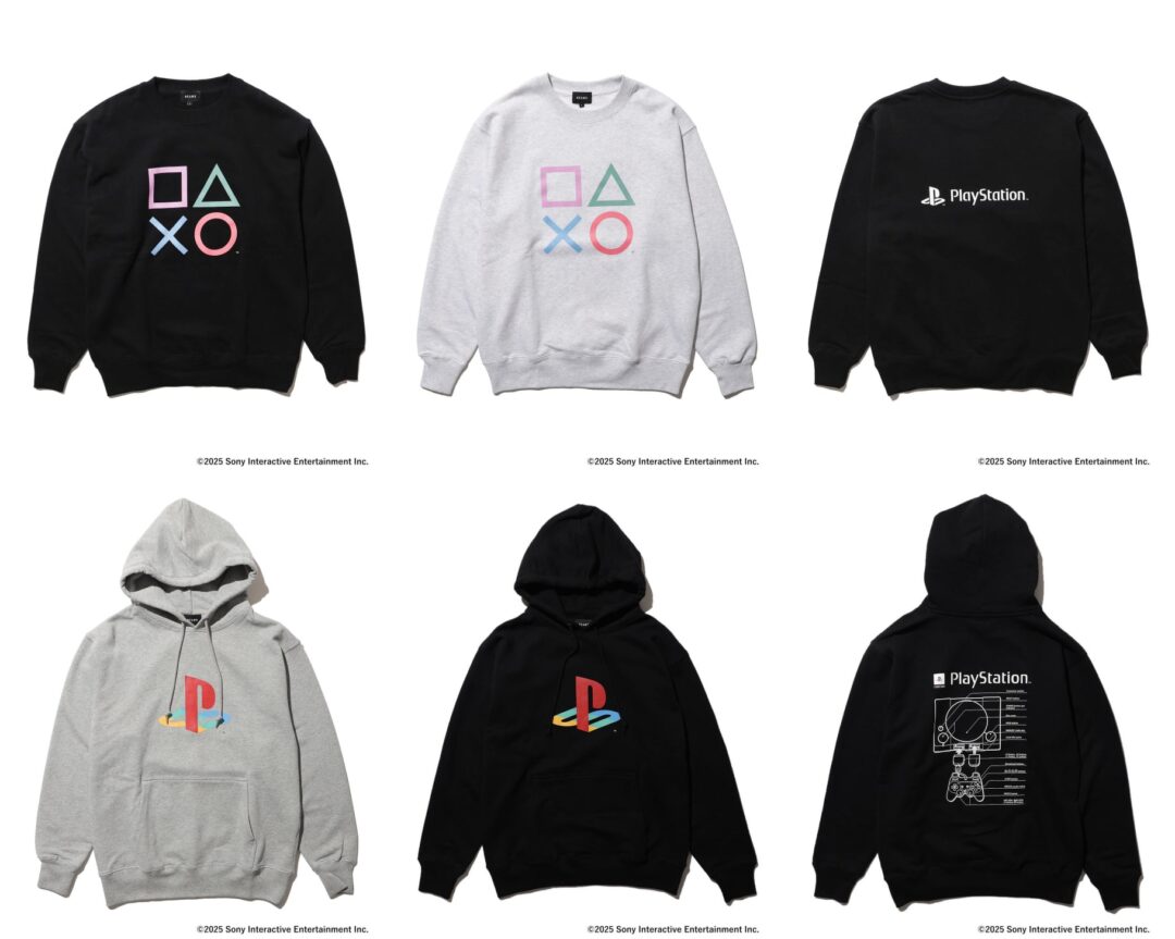 BEAMSにて"PlayStation SWEAT HOODIE & CREWNECK SWEAT"が2025年 11月上旬 発売 (ビームス プレイステーション)
