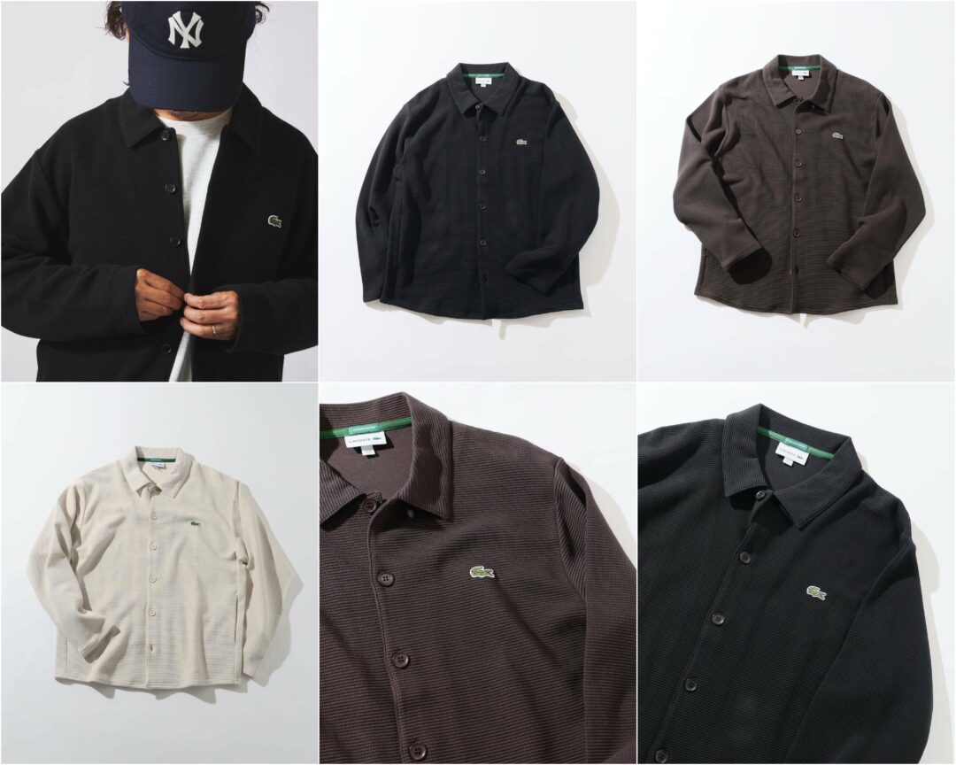 JOURNAL STANDARD relume × LACOSTE 別注 2025 FW “ヘビーピケ シャツ ジャケット”が2025年 9月中旬 発売 (ジャーナルスタンダード ラコステ)