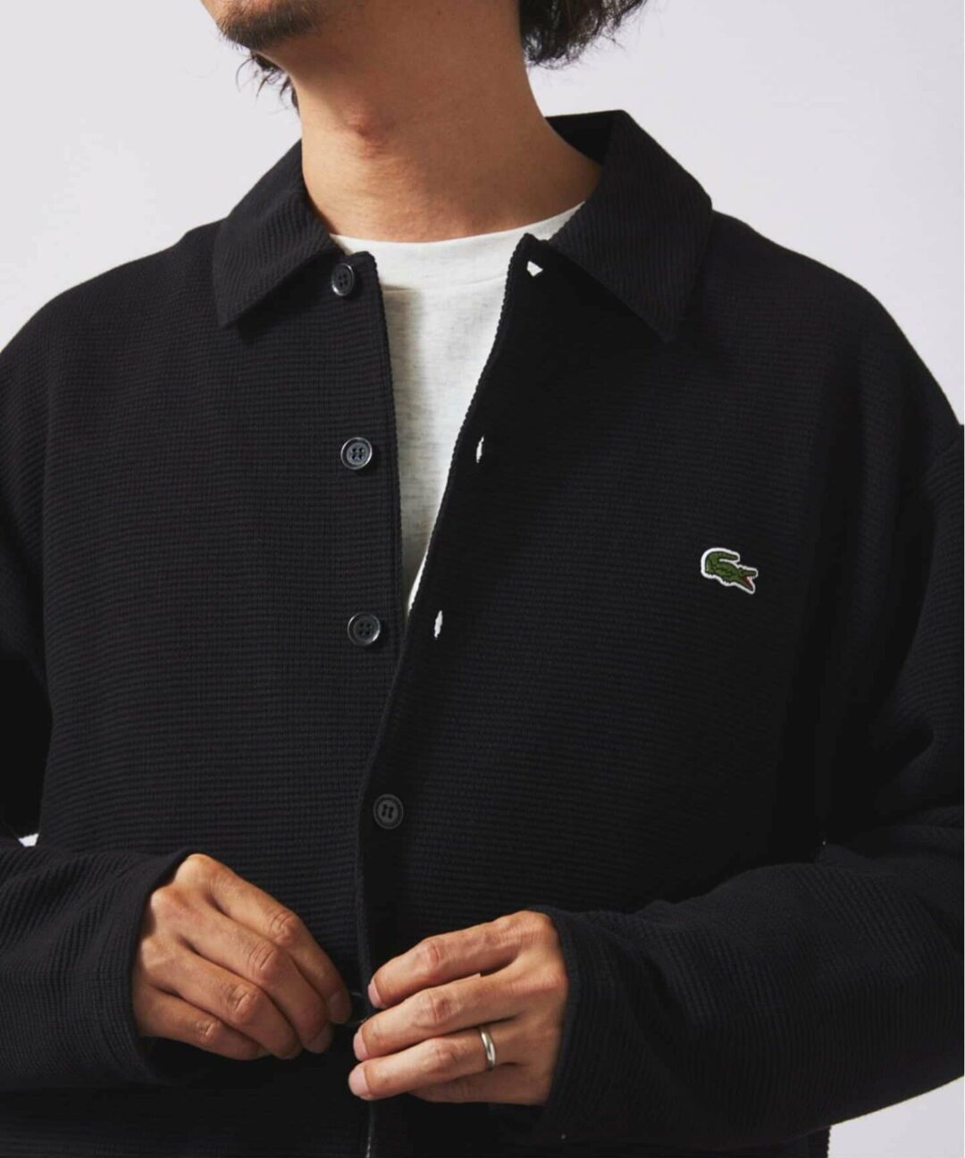 JOURNAL STANDARD relume × LACOSTE 別注 2025 FW “ヘビーピケ シャツ ジャケット”が2025年 9月中旬 発売 (ジャーナルスタンダード ラコステ)