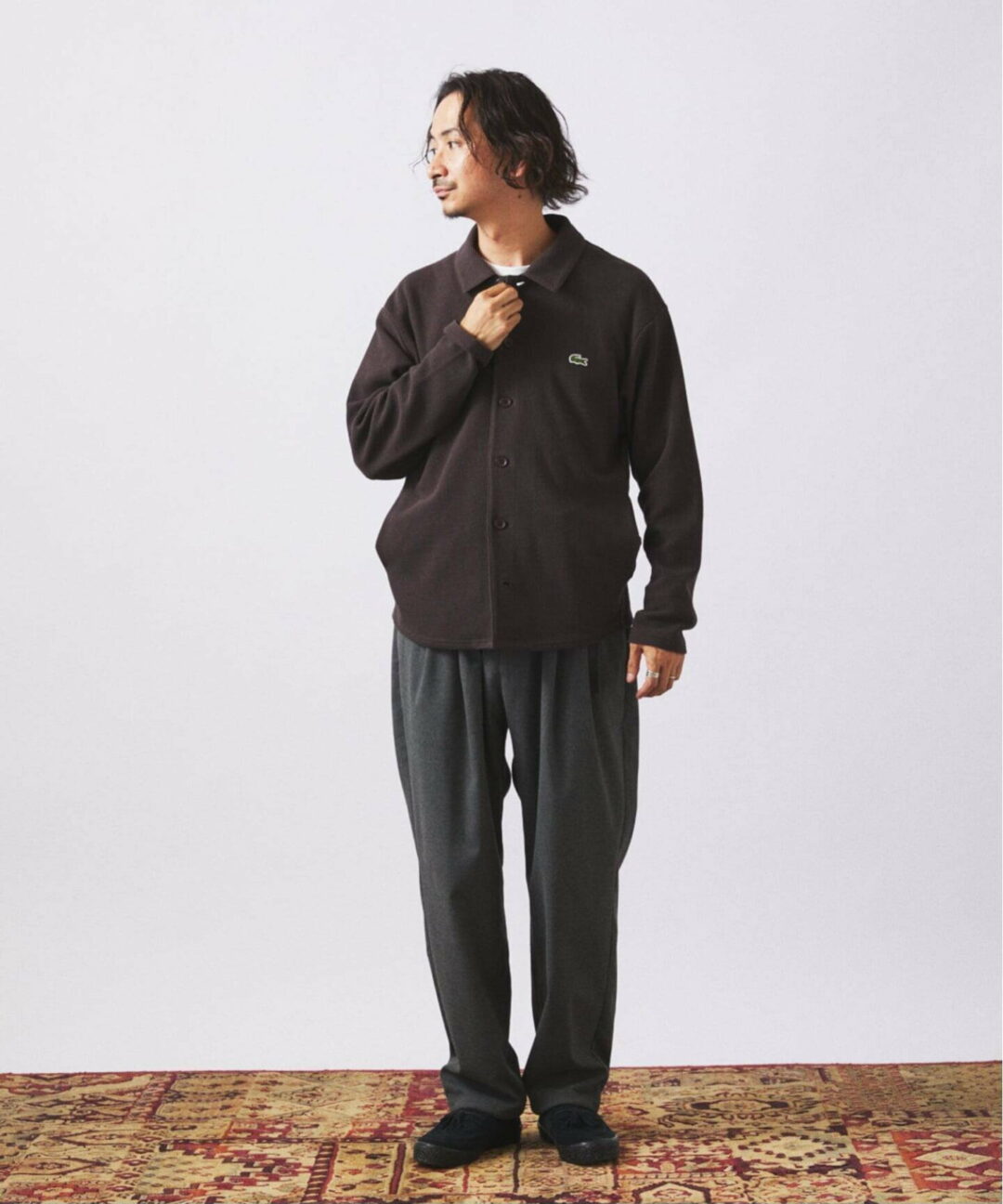 JOURNAL STANDARD relume × LACOSTE 別注 2025 FW “ヘビーピケ シャツ ジャケット”が2025年 9月中旬 発売 (ジャーナルスタンダード ラコステ)