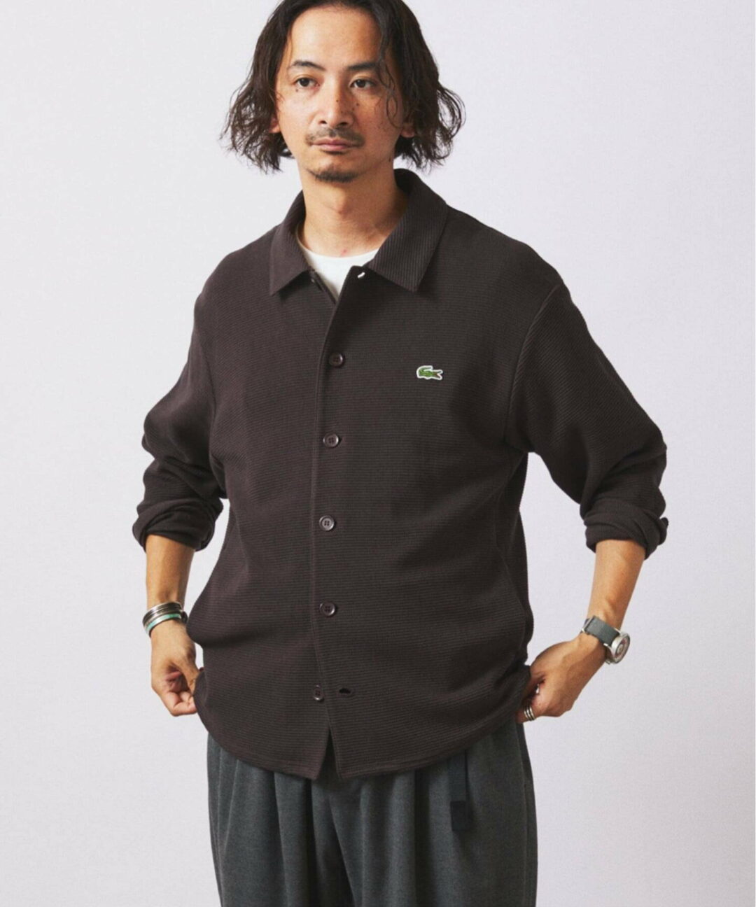 JOURNAL STANDARD relume × LACOSTE 別注 2025 FW “ヘビーピケ シャツ ジャケット”が2025年 9月中旬 発売 (ジャーナルスタンダード ラコステ)