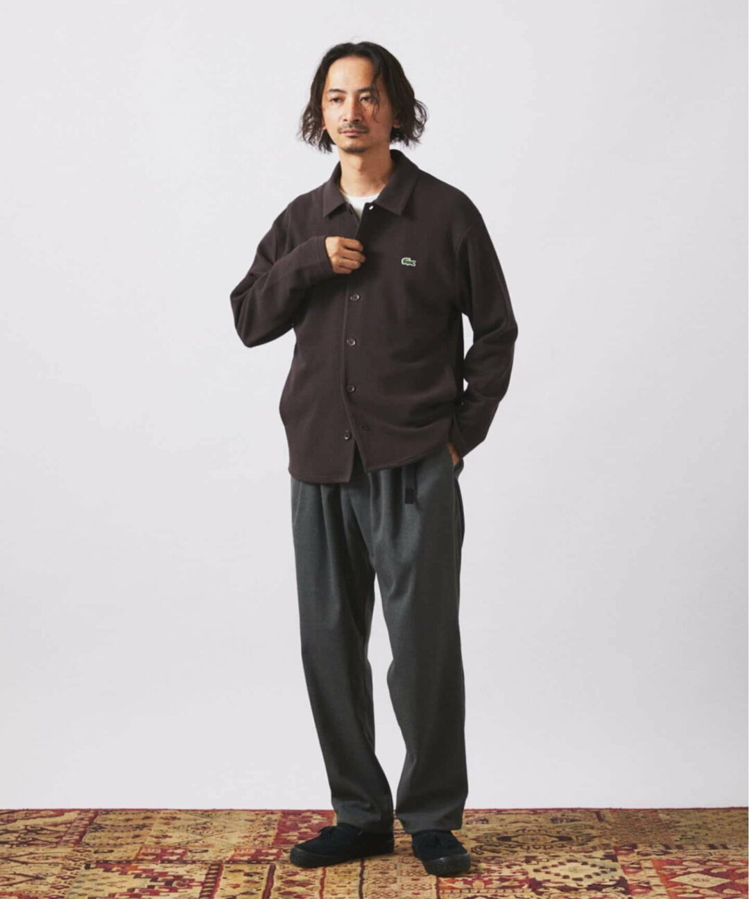 JOURNAL STANDARD relume × LACOSTE 別注 2025 FW “ヘビーピケ シャツ ジャケット”が2025年 9月中旬 発売 (ジャーナルスタンダード ラコステ)