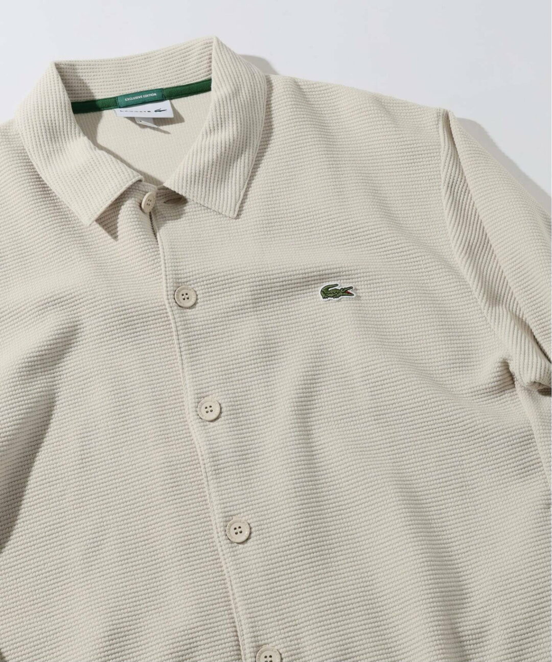 JOURNAL STANDARD relume × LACOSTE 別注 2025 FW “ヘビーピケ シャツ ジャケット”が2025年 9月中旬 発売 (ジャーナルスタンダード ラコステ)