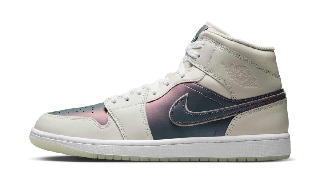 【2025年 8/16 発売】NIKE AIR JORDAN 1 MID “Iridescent/Phantom/White” (ナイキ エア ジョーダン 1 ミッド “イリディセント/ファントム/ホワイト”) [IH4107-030]