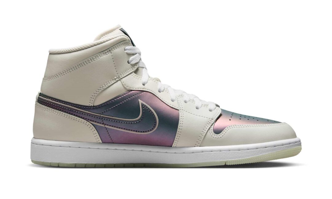 【2025年 8/16 発売】NIKE AIR JORDAN 1 MID “Iridescent/Phantom/White” (ナイキ エア ジョーダン 1 ミッド “イリディセント/ファントム/ホワイト”) [IH4107-030]