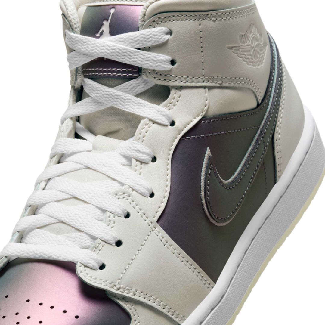【2025年 8/16 発売】NIKE AIR JORDAN 1 MID “Iridescent/Phantom/White” (ナイキ エア ジョーダン 1 ミッド “イリディセント/ファントム/ホワイト”) [IH4107-030]