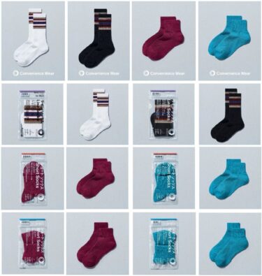 ファミマ コンビニエンスウェア ソックス「2025秋のシーズンカラー」が8/29 発売 (FACETASM/落合宏理氏 共同開発のコンビニウェア)