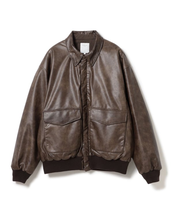 B:MING by BEAMS フェイクレザー A2 フライト ジャケットが2025年 10月上旬 発売 (ビームス)