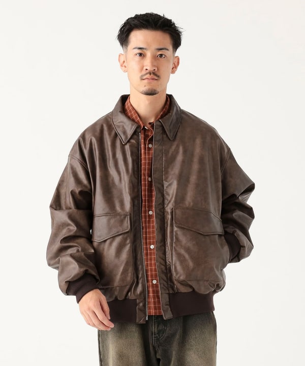 B:MING by BEAMS フェイクレザー A2 フライト ジャケットが2025年 10月上旬 発売 (ビームス)
