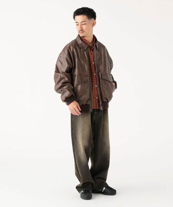 B:MING by BEAMS フェイクレザー A2 フライト ジャケットが2025年 10月上旬 発売 (ビームス)
