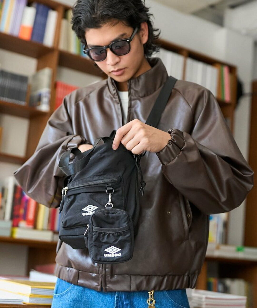 FREAK’S STORE × UMBRO 2025 FW 別注 “ポーチ付き 巾着バッグ” (フリークスストア アンブロ)