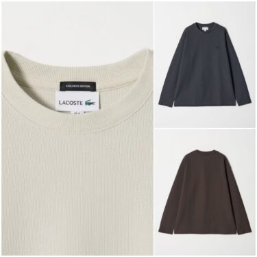 LACOSTE for BEAUTY&YOUTH 2025 FW "ワントーン ロングスリーブ Tシャツ"が2025年 8/28 発売 (ラコステ ビューティアンドユース)