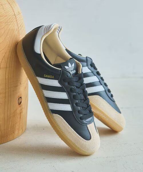 【2025年 8月下旬 発売】green label relaxing / adidas Originals SAMBA OG “Core Black/Off White” (グリーンレーベル リラクシング アディダス オリジナルス サンバ) [JS3830/JS3832]