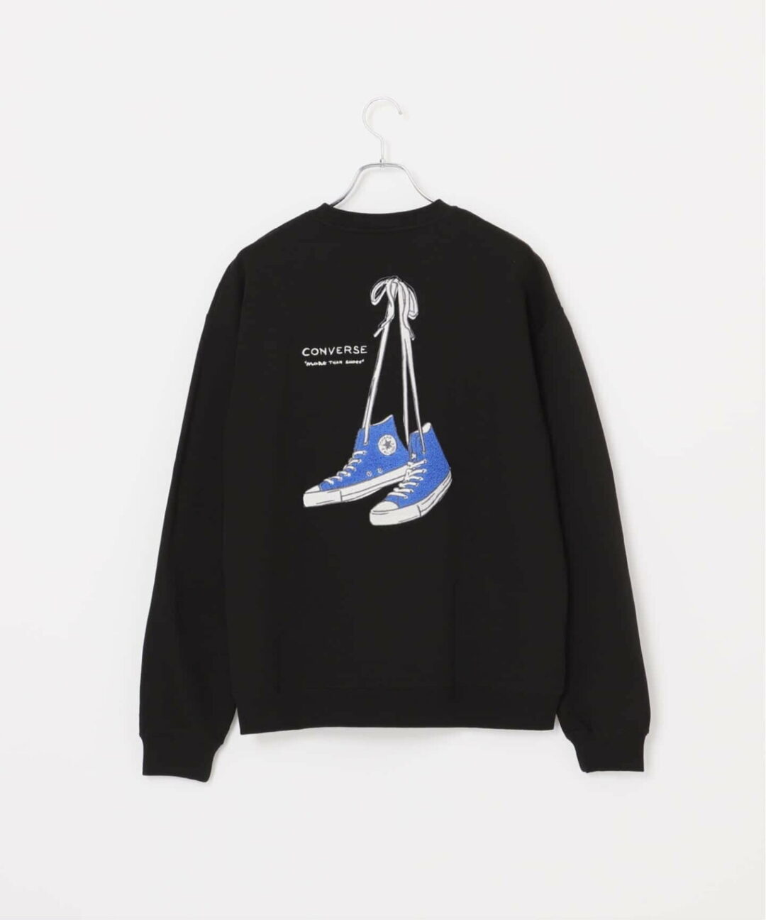 B.C STOCK × CONVERSE 2025 FW 別注 裏毛シューズグラフィック クルースウェットが9月中旬 発売 (ベーセーストック コンバース)