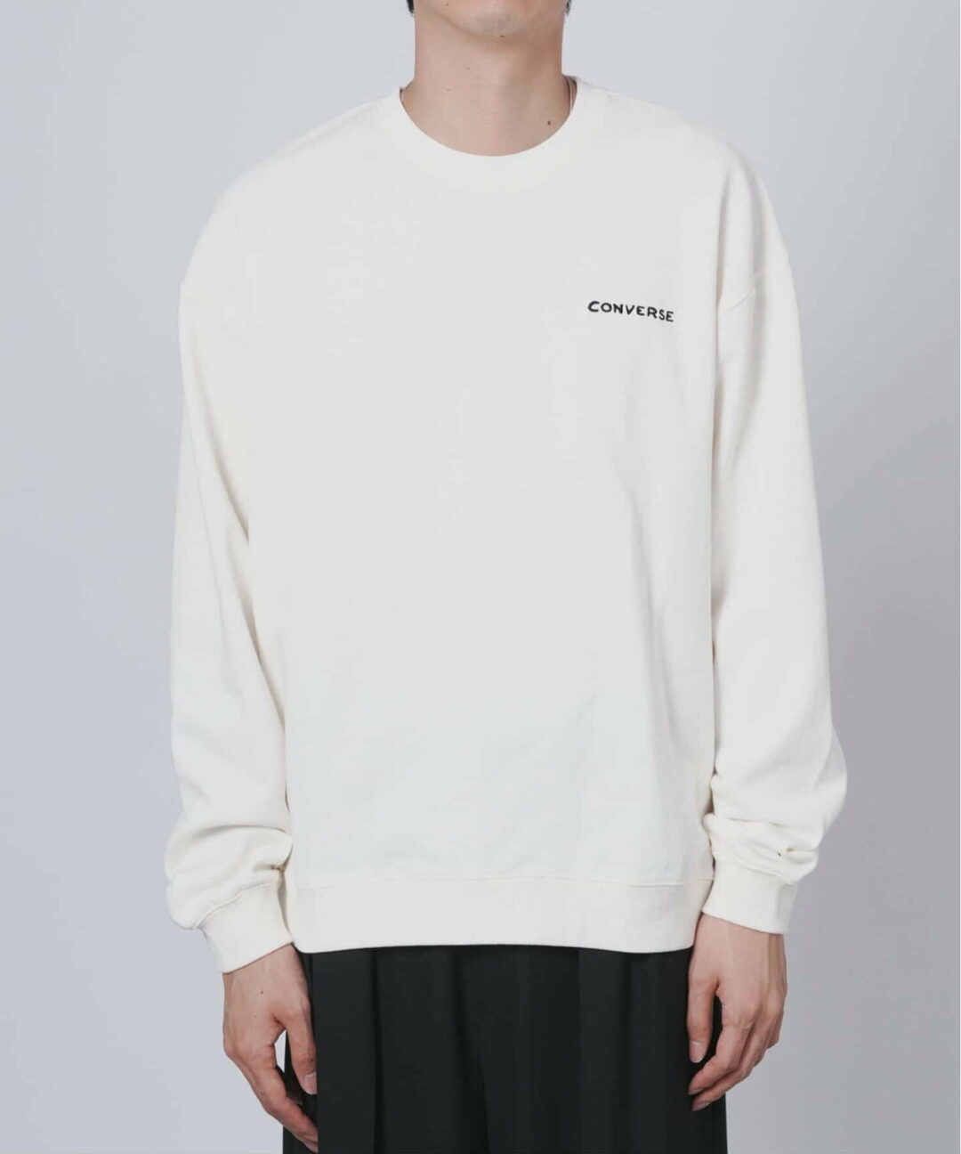 B.C STOCK × CONVERSE 2025 FW 別注 裏毛シューズグラフィック クルースウェットが9月中旬 発売 (ベーセーストック コンバース)