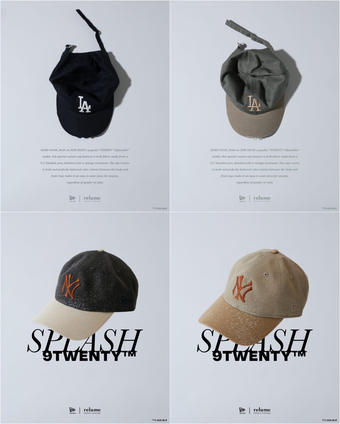 New Era for JOURNAL STANDARD & THE STAND 完売アイテムの再販売や「9THIRTY」新作、全7型が8/29 11:00 先行予約受付 (ニューエラ ジャーナルスタンダード)