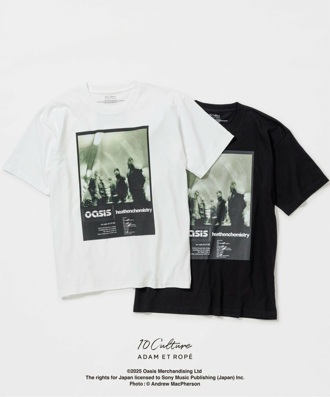 oasis 10Culture / ADAM ET ROPE’ 2025 SS 新作「Tour Poster Design Tee」が 8/4 発売 (オアシス アダム エ ロペ)