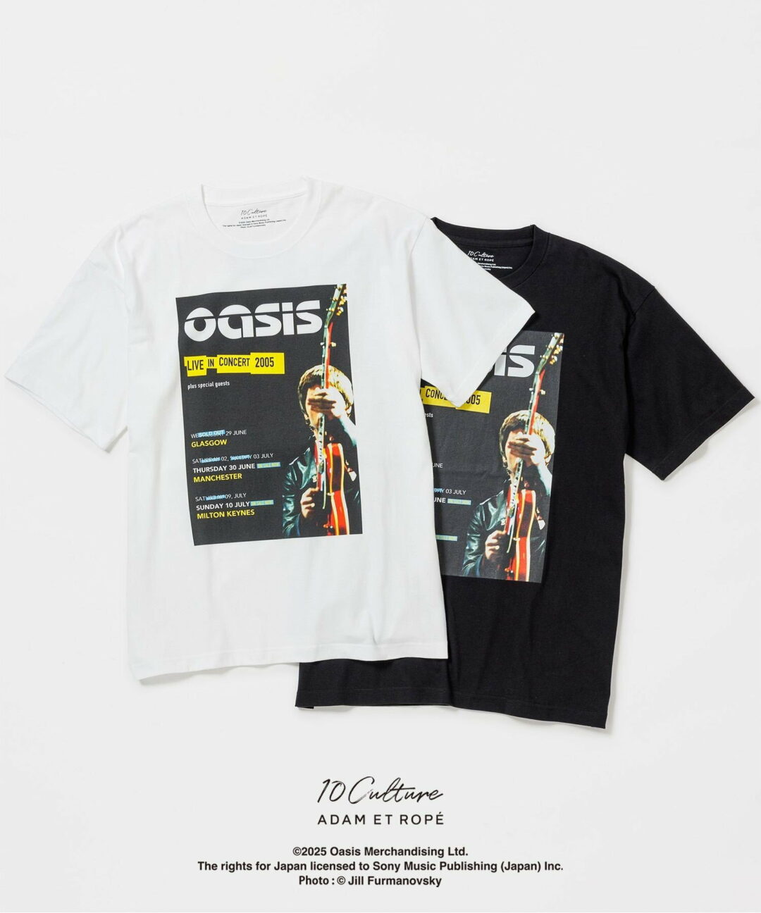 oasis 10Culture / ADAM ET ROPE’ 2025 SS 新作「Tour Poster Design Tee」が 8/4 発売 (オアシス アダム エ ロペ)