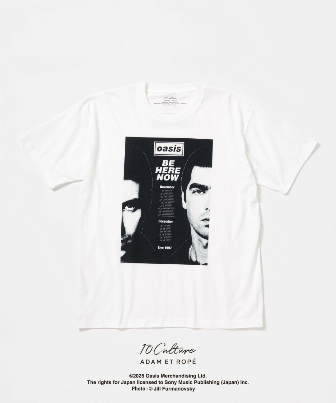 oasis 10Culture / ADAM ET ROPE’ 2025 SS 新作「Tour Poster Design Tee」が 8/4 発売 (オアシス アダム エ ロペ)
