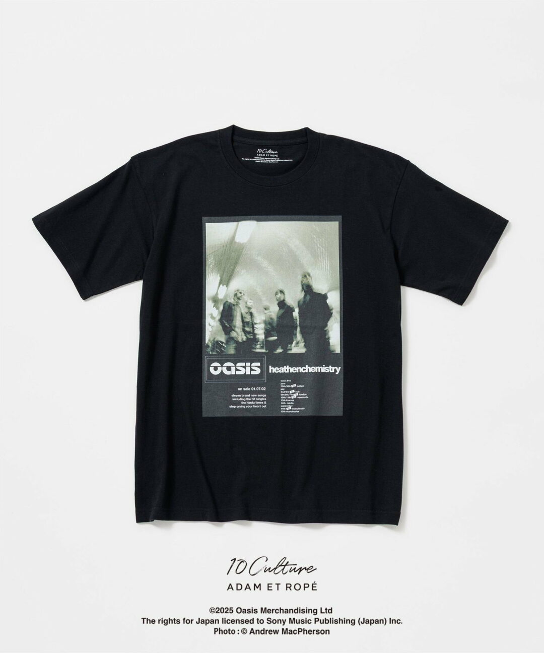 oasis 10Culture / ADAM ET ROPE’ 2025 SS 新作「Tour Poster Design Tee」が 8/4 発売 (オアシス アダム エ ロペ)