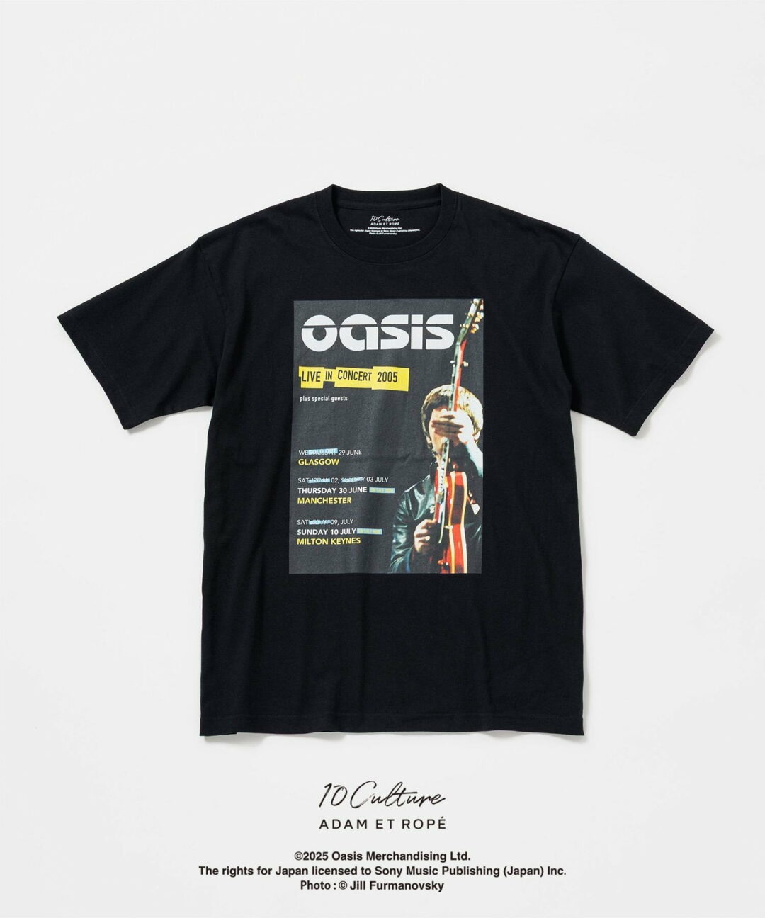 oasis 10Culture / ADAM ET ROPE’ 2025 SS 新作「Tour Poster Design Tee」が 8/4 発売 (オアシス アダム エ ロペ)