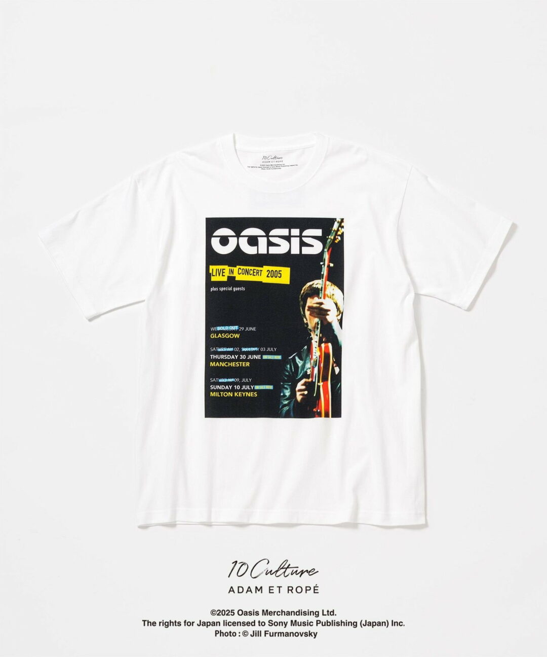 oasis 10Culture / ADAM ET ROPE’ 2025 SS 新作「Tour Poster Design Tee」が 8/4 発売 (オアシス アダム エ ロペ)