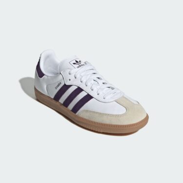 【2025年 8/22 発売】adidas Originals SAMBA OG “Cloud White/Alumina/Aurora Plum” (アディダス オリジナルス サンバ “ホワイト/アルミナ”) [JS1392]