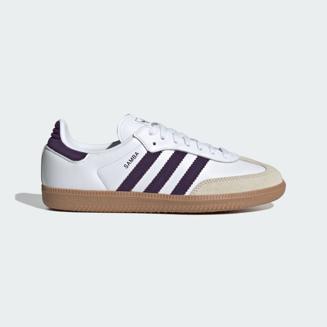 【2025年 8/22 発売】adidas Originals SAMBA OG “Cloud White/Alumina/Aurora Plum” (アディダス オリジナルス サンバ “ホワイト/アルミナ”) [JS1392]
