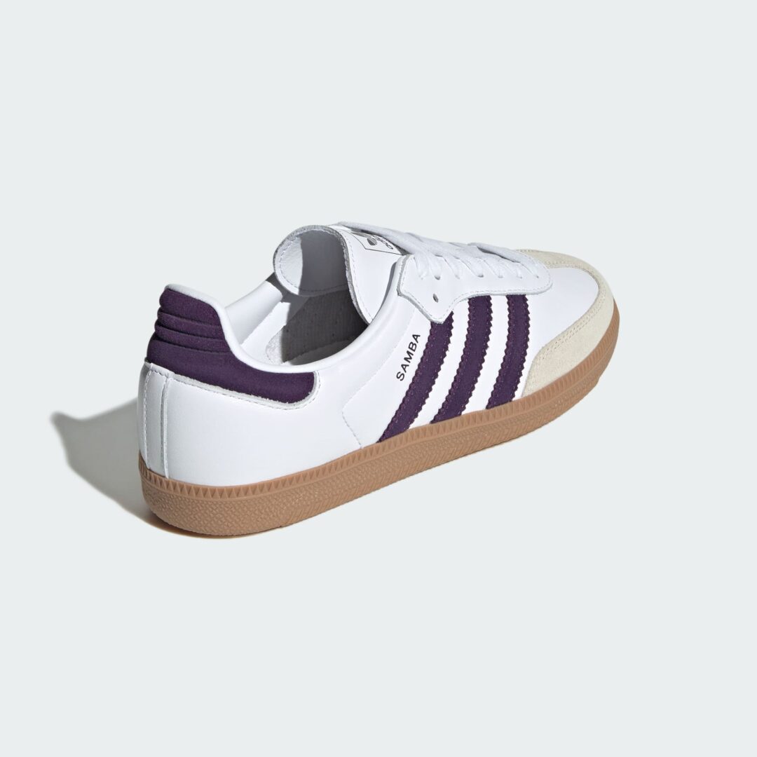 【2025年 8/22 発売】adidas Originals SAMBA OG “Cloud White/Alumina/Aurora Plum” (アディダス オリジナルス サンバ “ホワイト/アルミナ”) [JS1392]